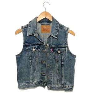 Levi's Blue Denim Vest